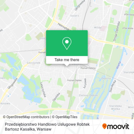 Przedsiębiorstwo Handlowo Usługowe Robtek Bartosz Kasałka map