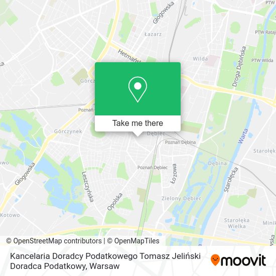 Kancelaria Doradcy Podatkowego Tomasz Jeliński Doradca Podatkowy map