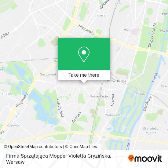 Firma Sprzątająca Mopper Violetta Gryzińska map