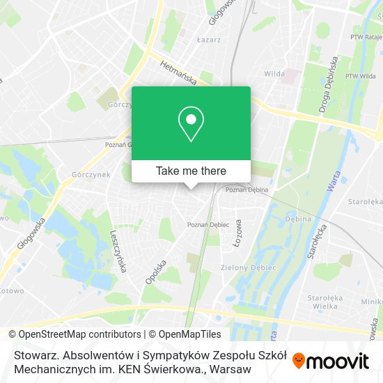 Stowarz. Absolwentów i Sympatyków Zespołu Szkół Mechanicznych im. KEN Świerkowa. map