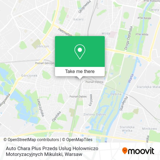 Auto Chara Plus Przeds Usług Holowniczo Motoryzacyjnych Mikulski map