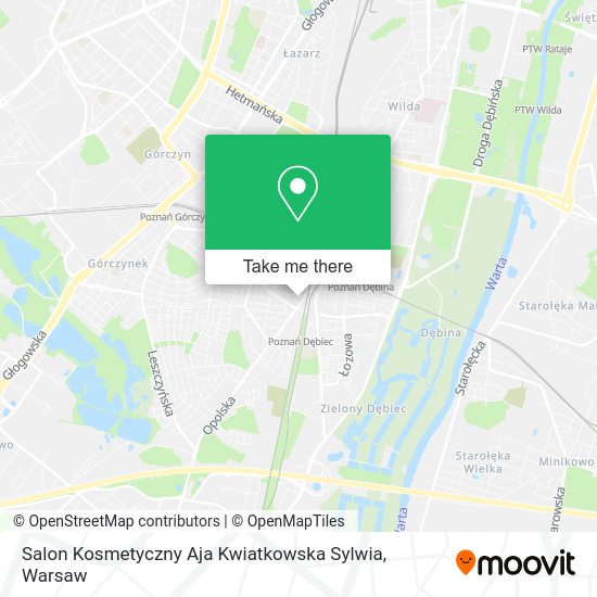 Карта Salon Kosmetyczny Aja Kwiatkowska Sylwia