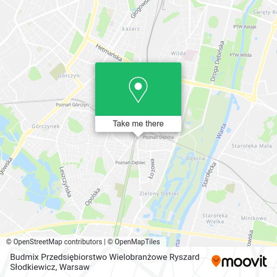 Budmix Przedsiębiorstwo Wielobranżowe Ryszard Słodkiewicz map