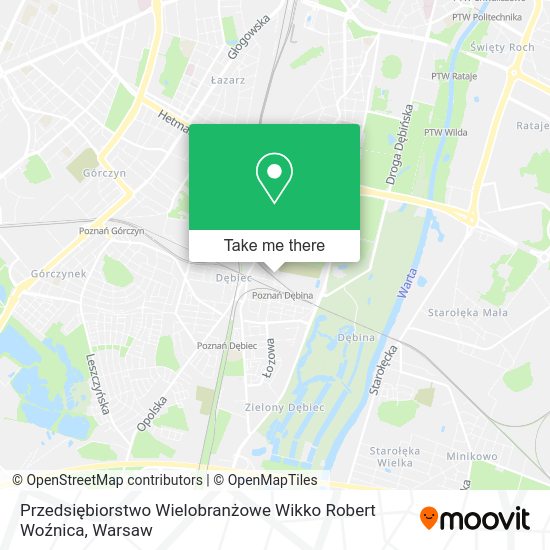 Przedsiębiorstwo Wielobranżowe Wikko Robert Woźnica map