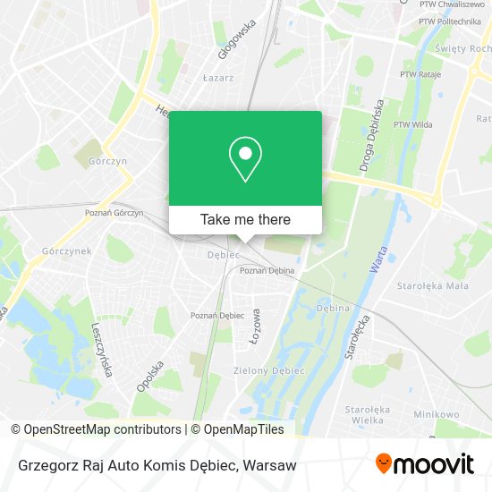 Grzegorz Raj Auto Komis Dębiec map