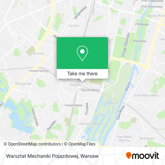 Warsztat Mechaniki Pojazdowej map