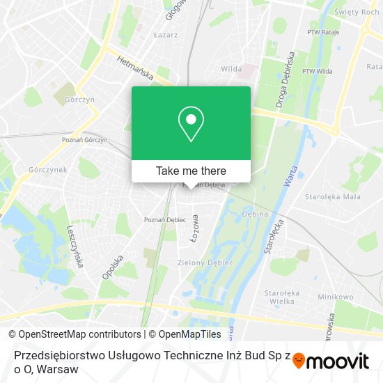 Przedsiębiorstwo Usługowo Techniczne Inż Bud Sp z o O map