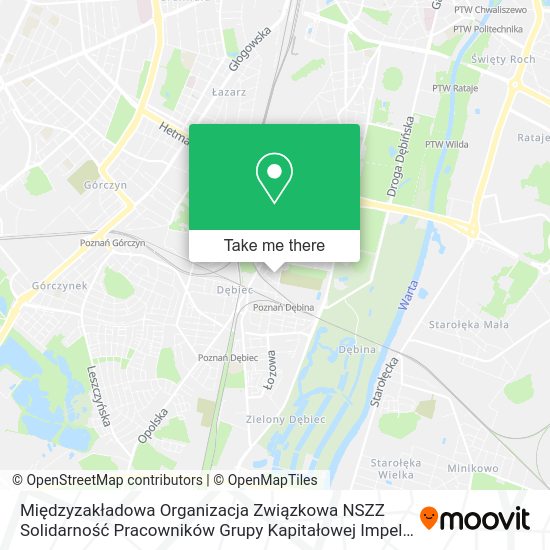 Międzyzakładowa Organizacja Związkowa NSZZ Solidarność Pracowników Grupy Kapitałowej Impel Wrocław map