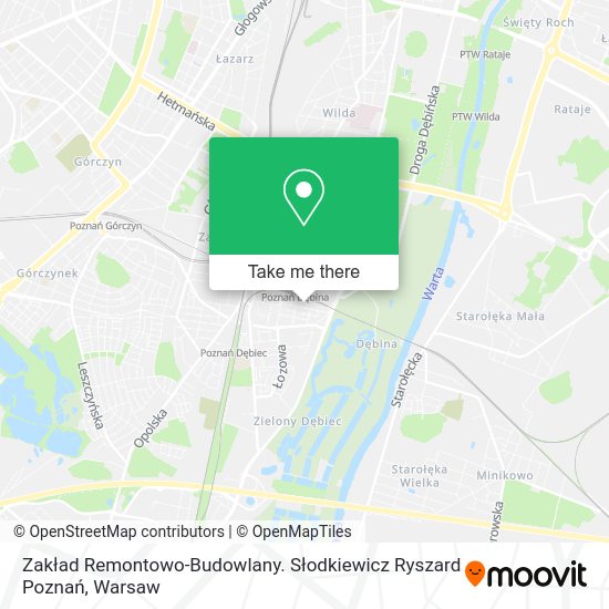 Zakład Remontowo-Budowlany. Słodkiewicz Ryszard Poznań map