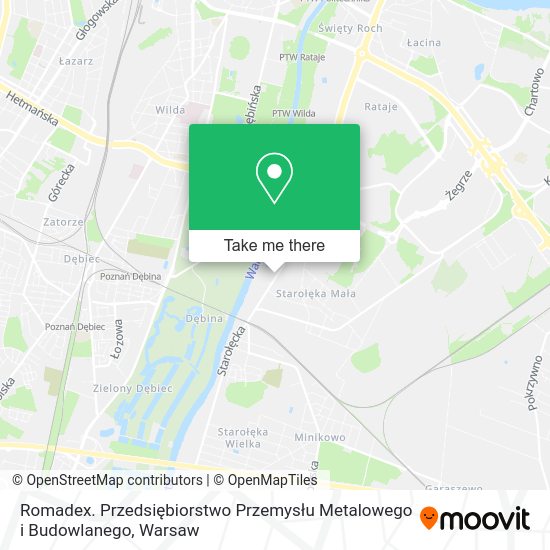 Romadex. Przedsiębiorstwo Przemysłu Metalowego i Budowlanego map