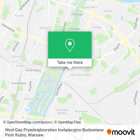 Wod-Gaz Przedsiębiorstwo Instalacyjno-Budowlane Piotr Kubis map