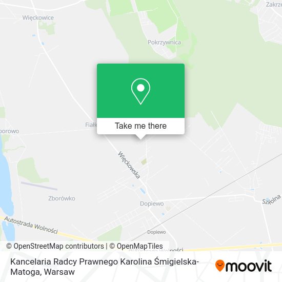 Kancelaria Radcy Prawnego Karolina Śmigielska-Matoga map