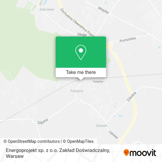Energoprojekt sp. z o.o. Zakład Doświadczalny map