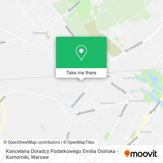 Kancelaria Doradcy Podatkowego Emilia Osińska - Komorniki map