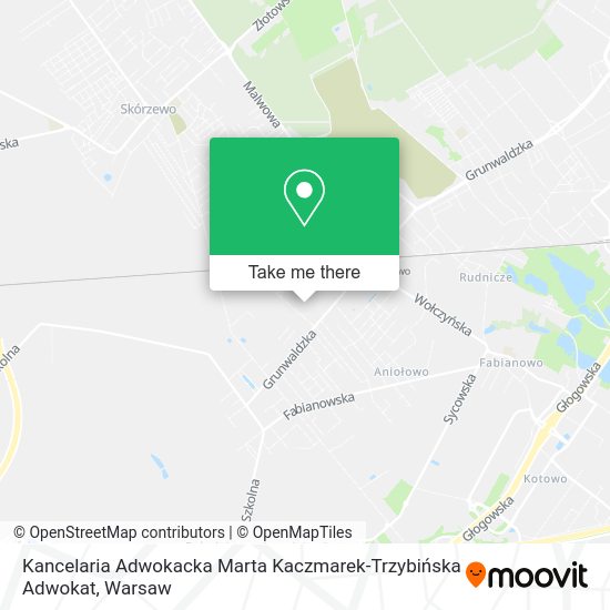 Kancelaria Adwokacka Marta Kaczmarek-Trzybińska Adwokat map