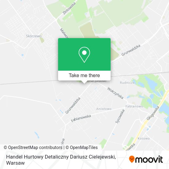 Handel Hurtowy Detaliczny Dariusz Cielejewski map