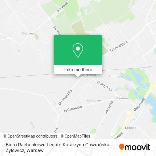 Карта Biuro Rachunkowe Legato Katarzyna Gawrońska-Żylewicz