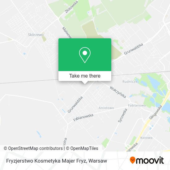 Карта Fryzjerstwo Kosmetyka Majer Fryz