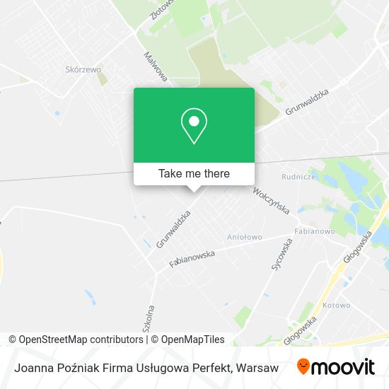 Joanna Poźniak Firma Usługowa Perfekt map