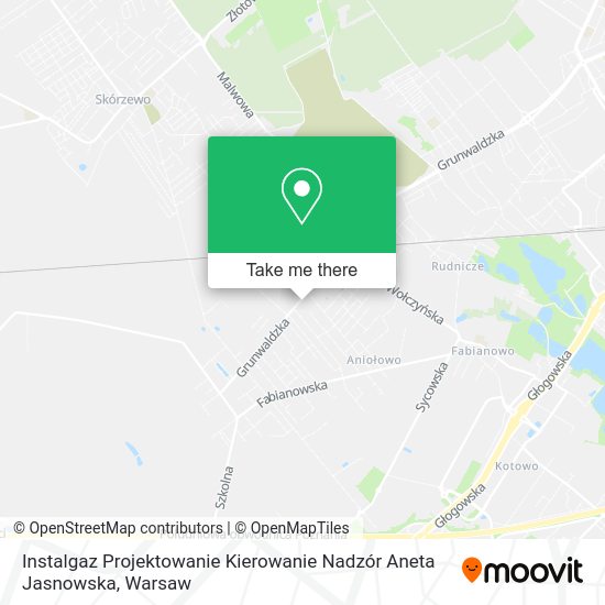 Instalgaz Projektowanie Kierowanie Nadzór Aneta Jasnowska map