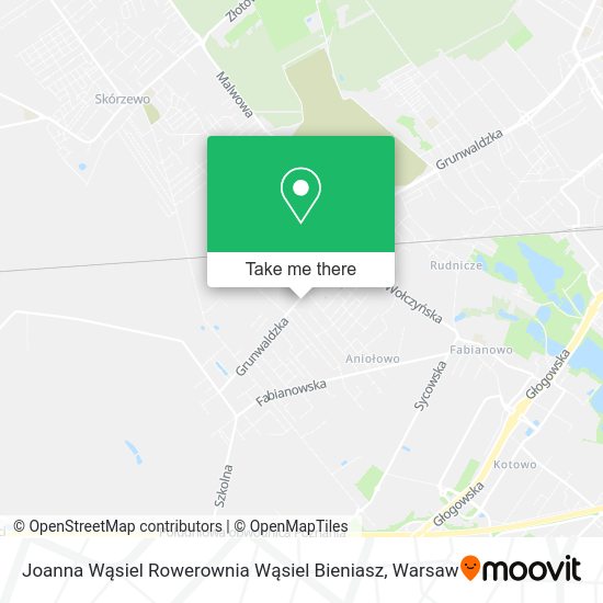 Joanna Wąsiel Rowerownia Wąsiel Bieniasz map