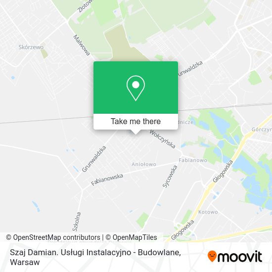 Szaj Damian. Usługi Instalacyjno - Budowlane map