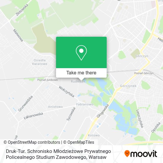 Druk-Tur. Schronisko Młodzieżowe Prywatnego Policealnego Studium Zawodowego map