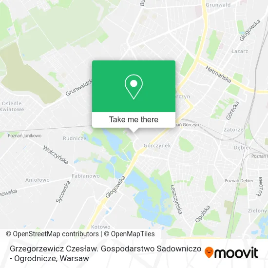 Grzegorzewicz Czesław. Gospodarstwo Sadowniczo - Ogrodnicze map