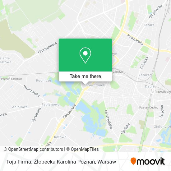 Toja Firma. Żłobecka Karolina Poznań map