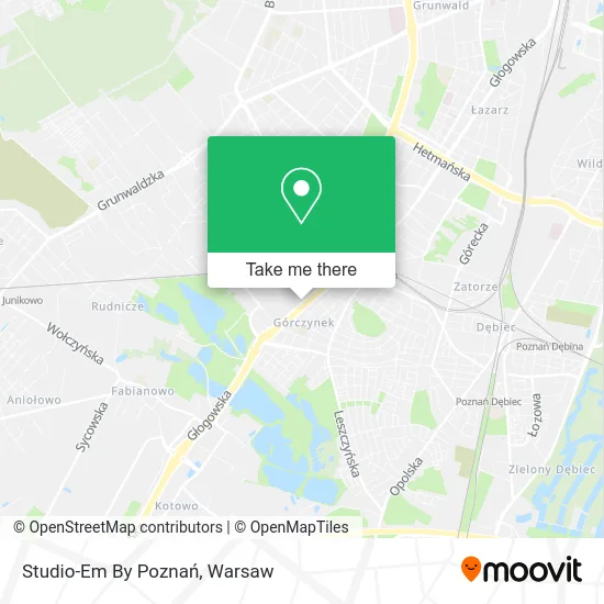 Карта Studio-Em By Poznań