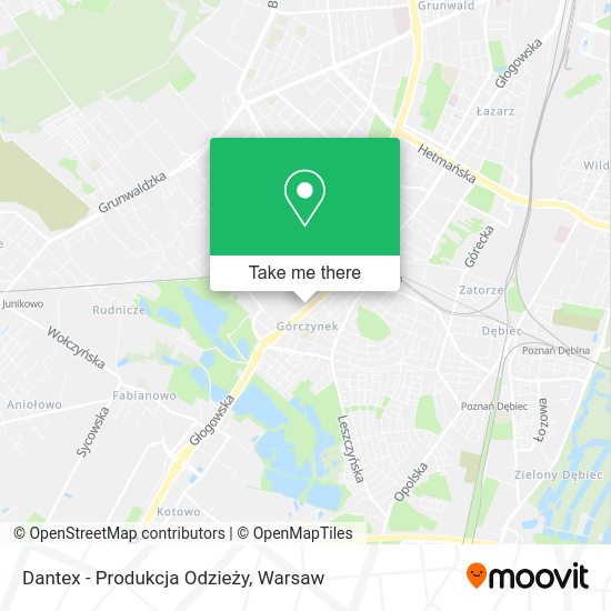 Dantex - Produkcja Odzieży map