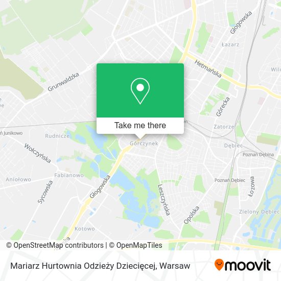 Mariarz Hurtownia Odzieży Dziecięcej map