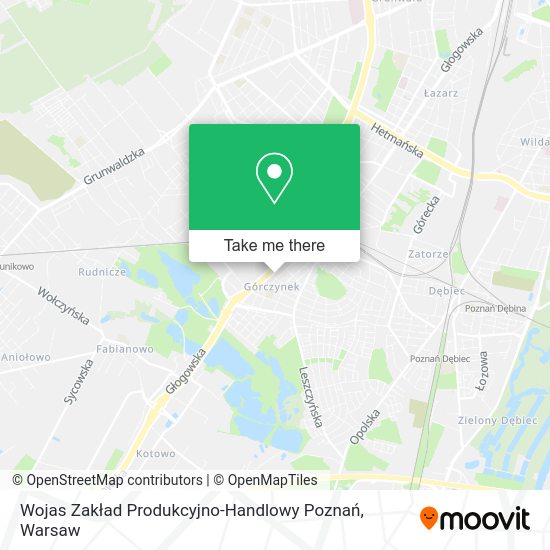 Wojas Zakład Produkcyjno-Handlowy Poznań map