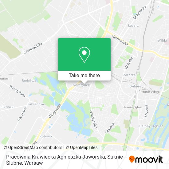 Pracownia Krawiecka Agnieszka Jaworska, Suknie Ślubne map