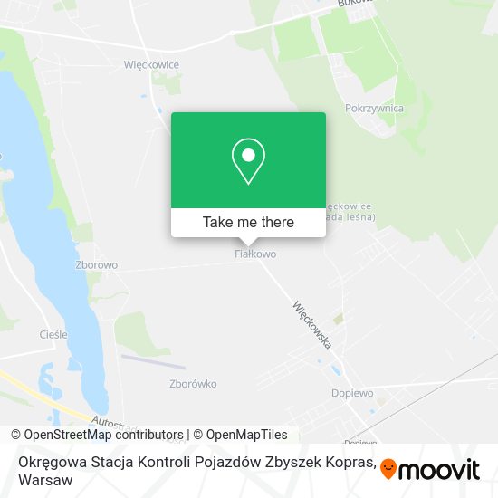 Карта Okręgowa Stacja Kontroli Pojazdów Zbyszek Kopras