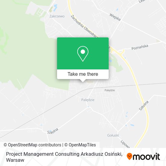 Project Management Consulting Arkadiusz Osiński map