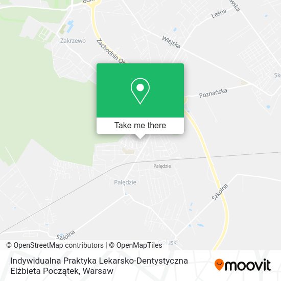 Indywidualna Praktyka Lekarsko-Dentystyczna Elżbieta Początek map