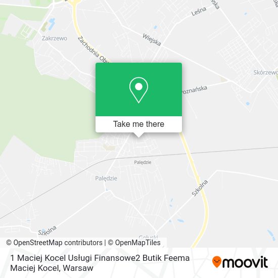 1 Maciej Kocel Usługi Finansowe2 Butik Feema Maciej Kocel map