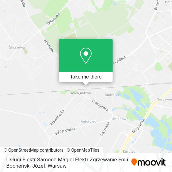 Usługi Elektr Samoch Magiel Elektr Zgrzewanie Folii Bocheński Józef map