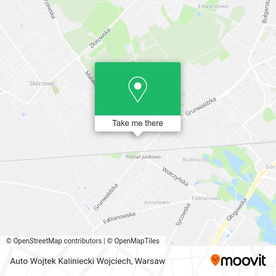 Auto Wojtek Kaliniecki Wojciech map