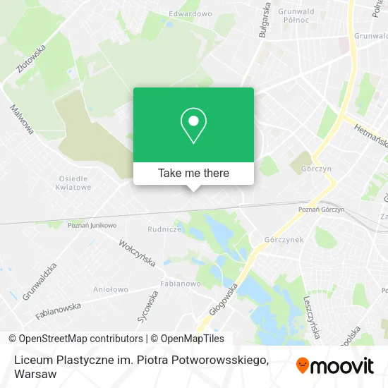 Карта Liceum Plastyczne im. Piotra Potworowsskiego