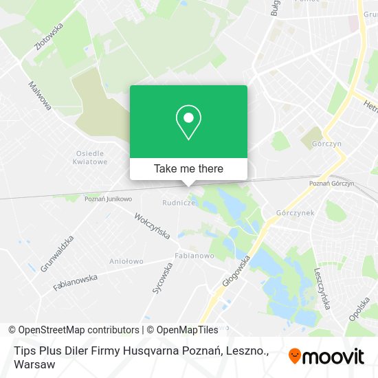 Tips Plus Diler Firmy Husqvarna Poznań, Leszno. map