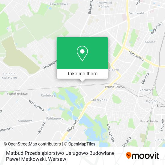 Matbud Przedsiębiorstwo Usługowo-Budowlane Paweł Matkowski map