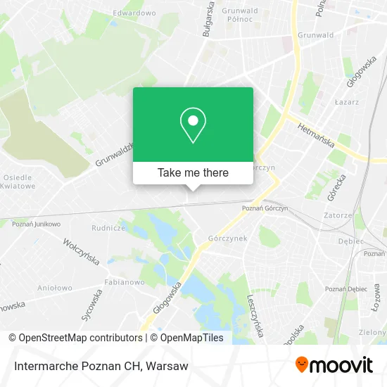 Intermarche Poznan CH map