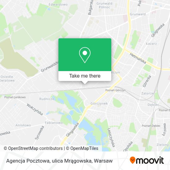 Agencja Pocztowa, ulica Mrągowska map