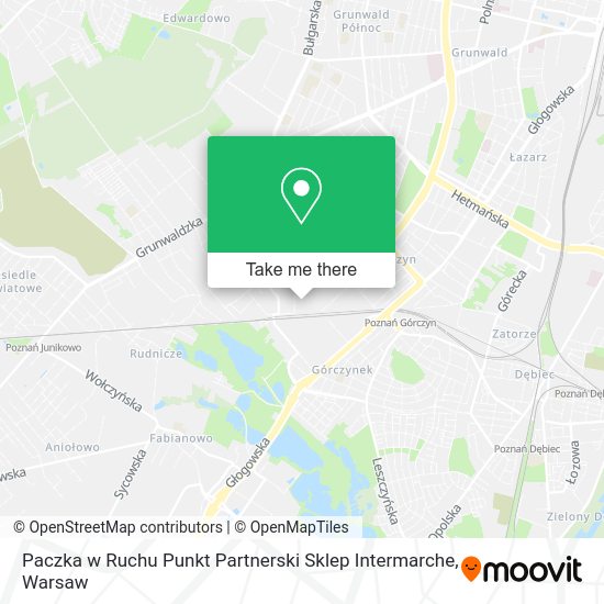 Paczka w Ruchu Punkt Partnerski Sklep Intermarche map