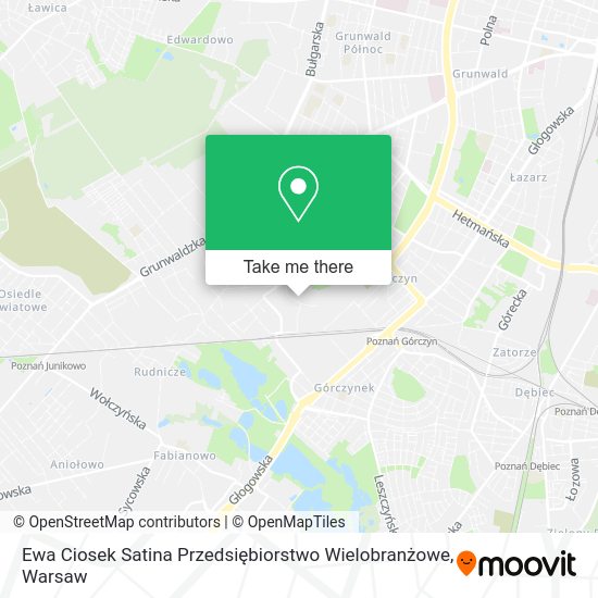 Ewa Ciosek Satina Przedsiębiorstwo Wielobranżowe map