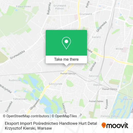 Eksport Import Pośrednictwo Handlowe Hurt Detal Krzysztof Kierski map