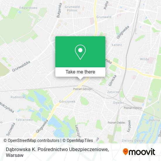 Dąbrowska K. Pośrednictwo Ubezpieczeniowe map