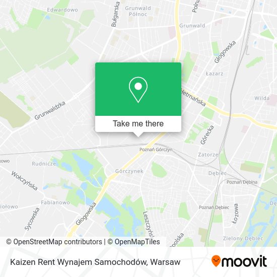 Kaizen Rent Wynajem Samochodów map